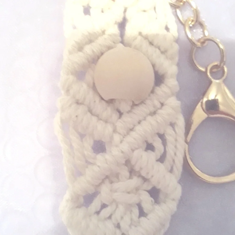 FREE PEOPLE Macrame Keychain NEW NWT